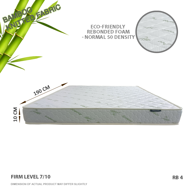 4 Inch Bamboo Knitted Foam Mattress 1 C copy